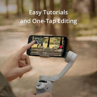 DJI Osmo Mobile SE, cardán de teléfono de 3 ejes compatible con iPhone y Android, trípode y selfie stick integrados, ActiveTrack 6.0