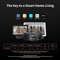 Cerradura inteligente Aqara U100 sin llave, compatible con Apple HomeKit, Alexa, Google e IFTTT, con teclado táctil y Bluetooth
