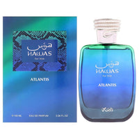 RASASI Hawas Ice para Hombre Eau de Parfum, Fragancia Árabe Premium de Manzana Congelada, Bergamota, y Limón