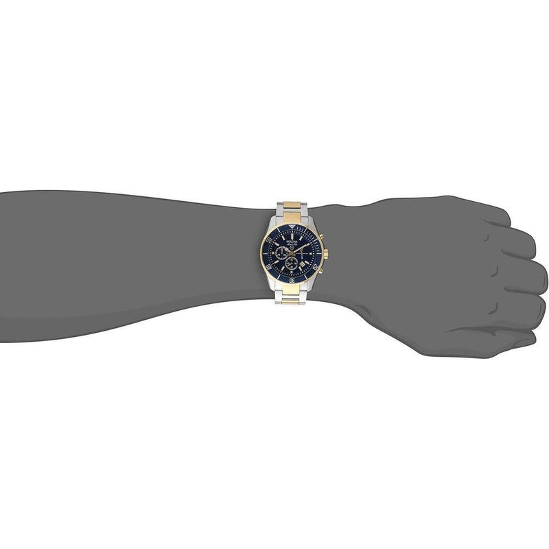 Bulova 98B230 Marine Star Reloj de Cuarzo Japonés con Cronógrafo Bicolor para Hombre