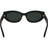 Gafas de sol Calvin Klein mujer CK25502S negras con lente gris sólido y logotipo refinado