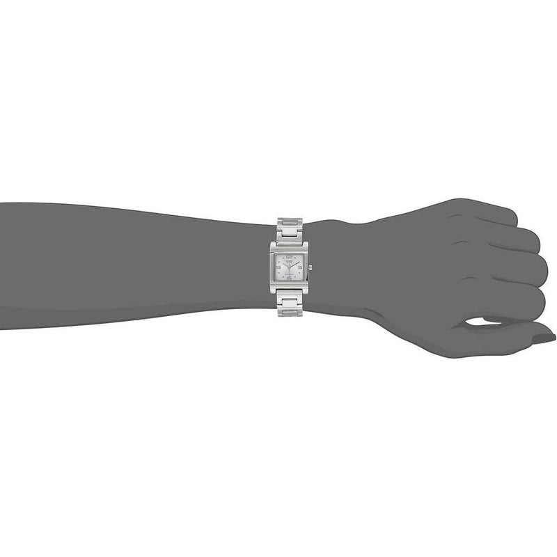Reloj Casio de mujer LTP1237D-7A, acero inoxidable plata, dial blanco, movimiento de cuarzo y resistencia al agua