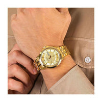 Reloj de pulsera Citizen para hombre con movimiento de cuarzo, esfera texturizada y caja de acero inoxidable