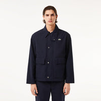 Chaqueta Parka Ligera Lacoste para Hombre con Bolsillos y Cocodrilo Bordado en el Pecho