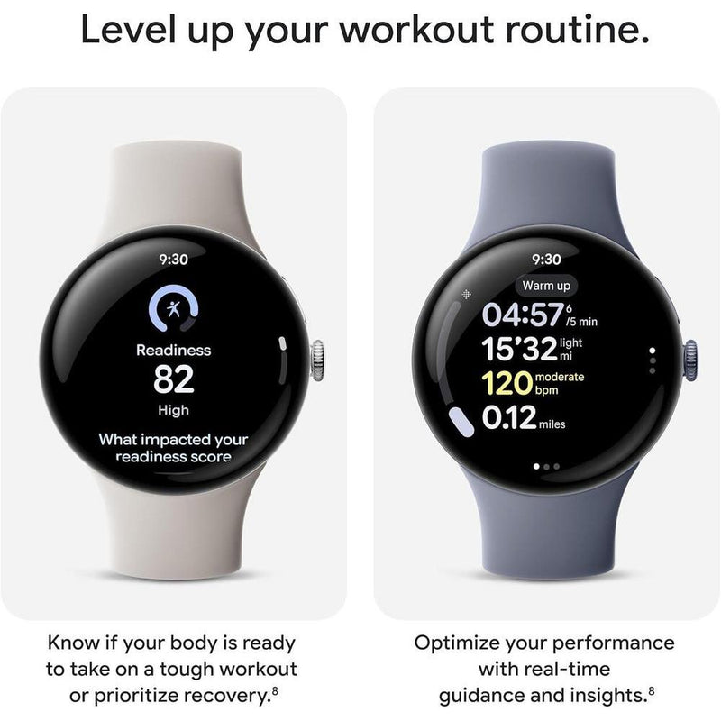 Google Pixel Watch 4 - Reloj inteligente con Android, AI, seguimiento de salud y GPS. Caja de aluminio dorado champán