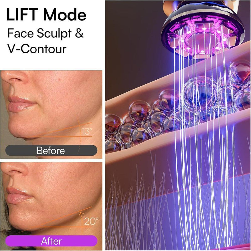 Terapia de luz roja 3 en 1 INIA para cara y cuello, dispositivo de belleza para hinchazón y reafirmación de la piel