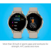 Garmin Venu 3S Smartwatch Dorado Suave Con Bisel De Acero Inoxidable, Pantalla Táctil AMOLED, Correa De Silicona