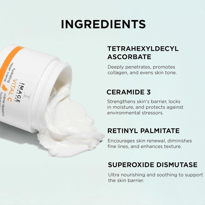 Image Skincare Crema De Noche Hidratante Vital C Con Ácido Hialurónico 57ml