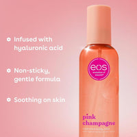 eos Spray corporal de cachemira con champán rosa, hidratante y vegano, para mujeres, también niebla para el cabello