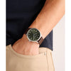 Reloj Ted Baker Cosmop con correa de cuero ecológico para hombre, esfera verde, diseño elegante y resistente al agua
