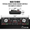 Numark DJ2GO2 Touch - Controlador USB compacto de 2 platos para Serato DJ con mezclador/crossfader, interfaz de audio y rueda táctil