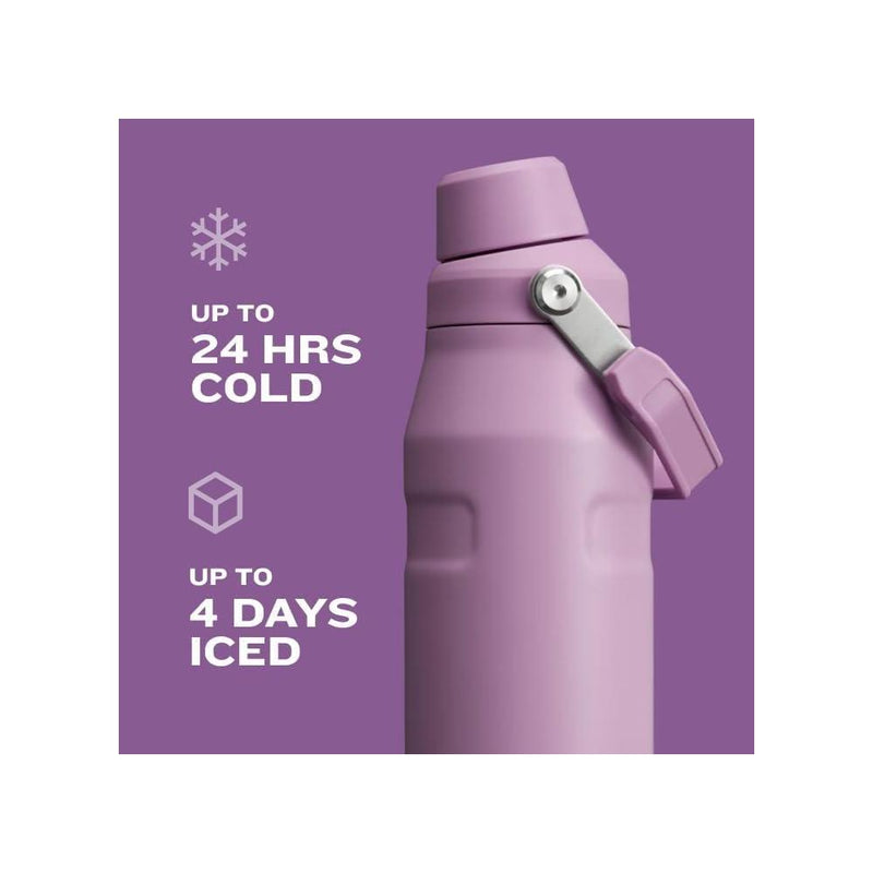 Stanley IceFlow - Botella deportiva de rápido flujo, ligera y a prueba de fugas para viajes y deportes, acero inoxidable aislado, sin BPA