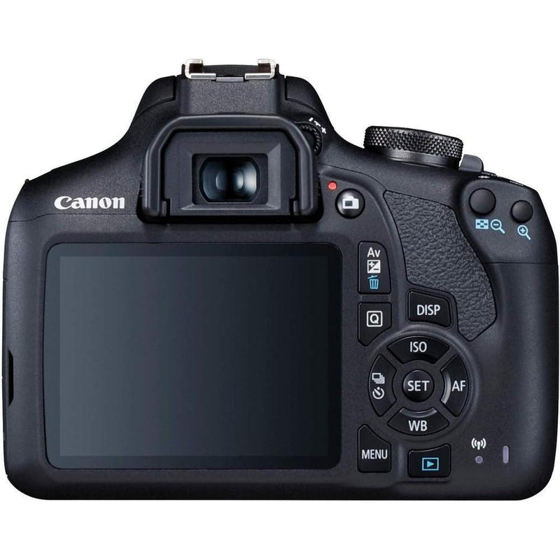 Canon EOS Rebel T7 Cámara DSLR con lente de 18-55mm, Wi-Fi, sensor CMOS de 24.1 MP, procesador DIGIC 4+ y videos Full HD