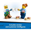 LEGO City Camión de Donas - Juguete de Construcción para Niños, Incluye Minifiguras de Proveedores y Clientes con Accesorios Divertidos