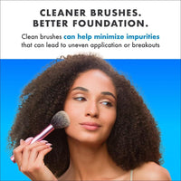 Cinema Secrets limpiador profesional para brochas de maquillaje, secado rápido y sin enjuague, elimina maquillaje resistente