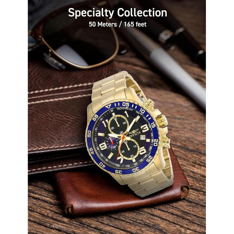 Reloj Invicta Specialty para hombres, cronógrafo, acero inoxidable con dial texturizado, estilo moderno y elegante