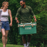 RTIC Enfriador Ultraligero 32 Cuartos, Portátil y Aislado para Bebidas y Camping, 30% más Ligero que Refrigeradores Convencionales