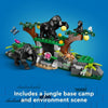 LEGO City Jungle Explorer, helicóptero de juguete en campamento base con 5 minifiguras y figuras de gorila, para niños de 8 años en adelante