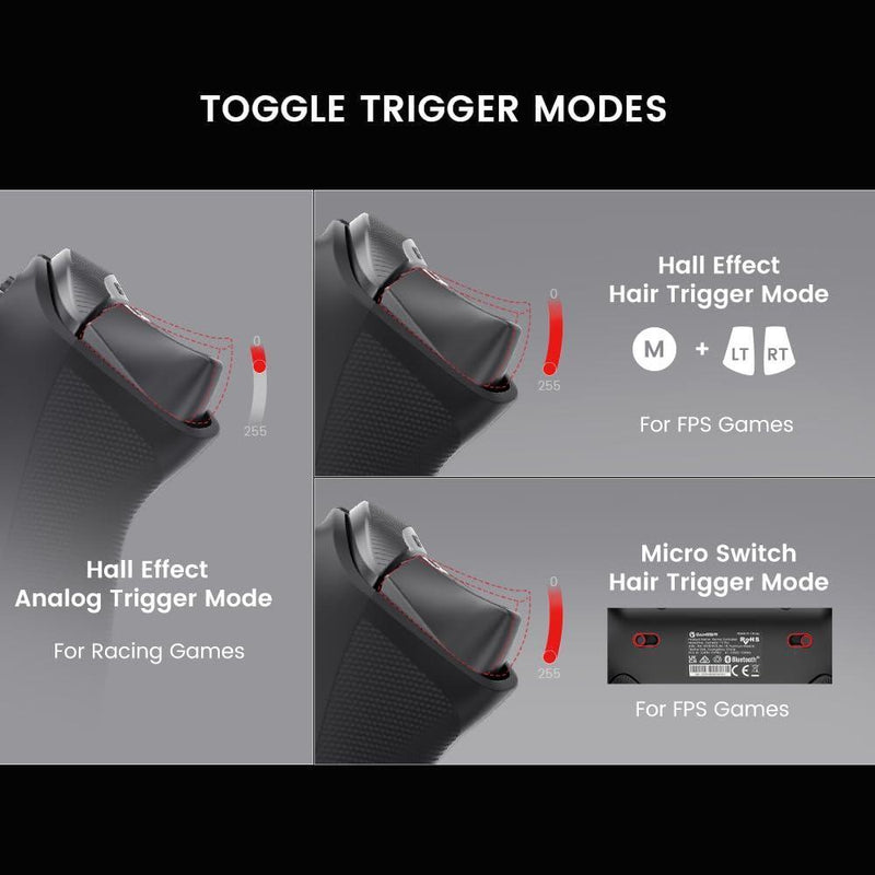GameSir Tarantula Pro Wireless Controller para Switch, PC, iOS, Android con dock de carga, Bluetooth 2.4G