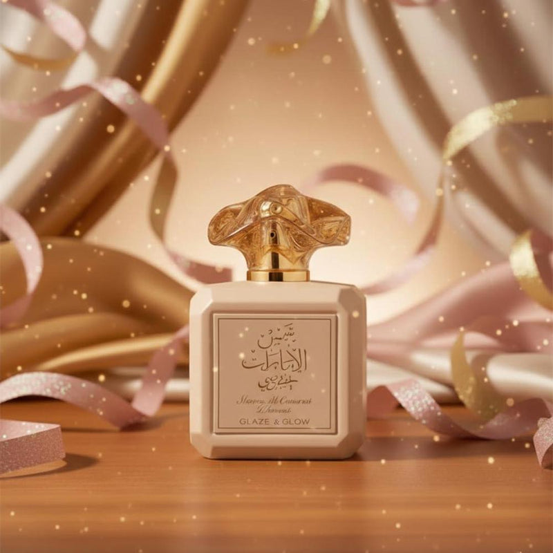 Ard al Zaafaran Shams Al Emarat Khususi Glaze & Glow Perfume árabe de larga duración para mujer, floral y afrutado
