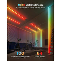 Govee RGBIC LED Strips: Iluminación Inteligente con Alexa y Google. Ideales para dormitorio y estudio