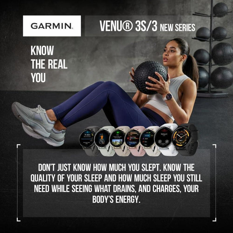 Smartwatch Garmin Venu 3 Gps Pantalla Amoled 45 Mm Funciones Avanzadas De Salud Y Fitness 14 Días De Batería
