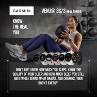 Smartwatch Garmin Venu 3 Gps Pantalla Amoled 45 Mm Funciones Avanzadas De Salud Y Fitness 14 Días De Batería