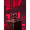 Citizen Reloj Eco-Drive Marvel Miles Morales acero inoxidable negro con correa cuero y esfera negra, modelo AW1685-00W