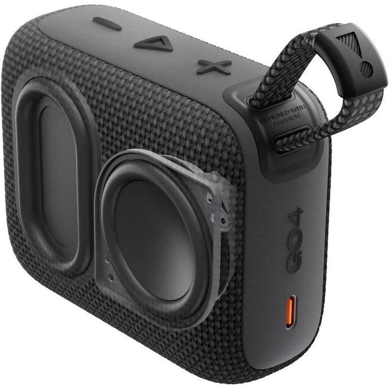 Altavoz Bluetooth portátil JBL Go 4, impermeable, sonido potente y batería de 7 horas, en parte con materiales reciclados, azul