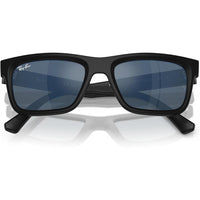 Ray-Ban gafas de sol unisex con montura negra y lentes verdes oscuras, protección UV para jóvenes y adolescentes