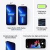 Iphone 13 Pro Max 128GB Desbloqueado, Azul Sierra (Reacondicionado)