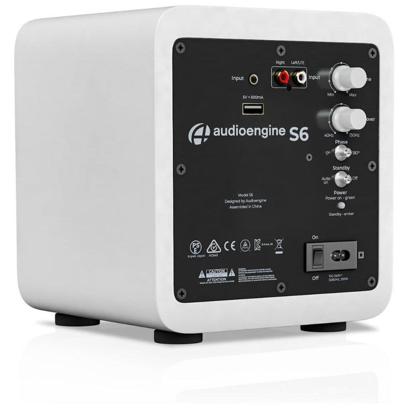 Subwoofer Audioengine S6 para escritorio, bajos potentes ideal para apartamentos, oficinas y juegos