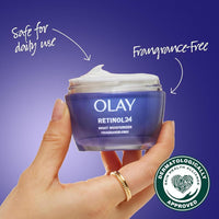 Olay Retinol 24 Hidratante Facial Crema Noche Antienvejecimiento Mujer Sin Fragancia 50.3ml