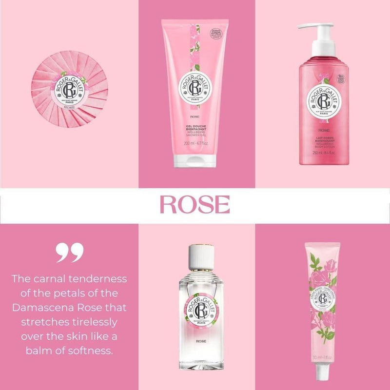Gel de ducha hidratante Roger & Gallet con aloe vera y aroma de rosa, para piel sensible, sin sulfatos