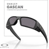 Gafas de sol rectangulares Oakley Gascan OO9014 para hombre con kit de accesorios, estuche y correa incluidos