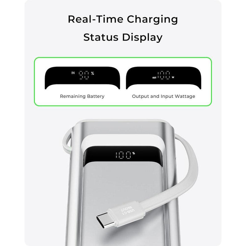 Cargador Portátil Talix 10000 Mah Carga Rápida Usb-C