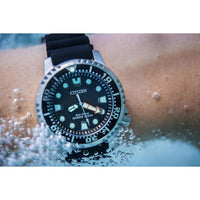 Citizen Promaster Dive Eco-Drive, Reloj de buceo con manecillas luminosas y bisel giratorio, resistente al agua