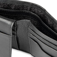 Calvin Klein Billetera plegable de piel RFID para hombre con múltiples ranuras para tarjetas e identificación