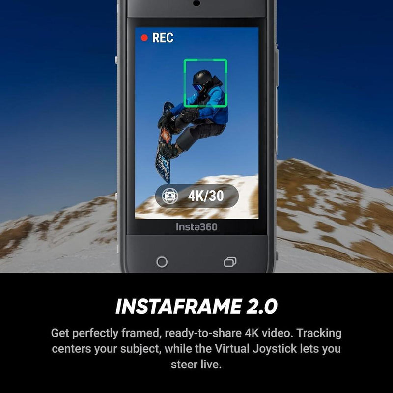 Insta360 X5 Essentials Bundle - Cámara 360° 8K, impermeable, bajo ruido, estabilización, lente reemplazable, batería 208 min