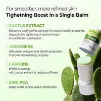 Dr.Melaxin Cactox Pore Relief Multi Balm Stick de enfriamiento y deshinchazón, aprieta poros y refresca al instante