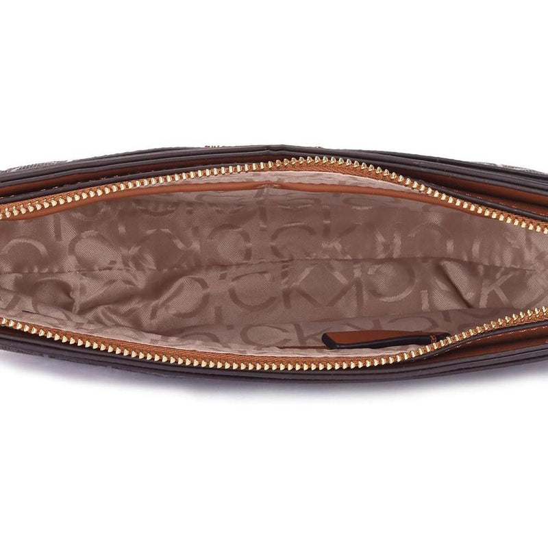 Bolso de hombro Calvin Klein para mujer, modelo Lucy de triple compartimento, con cierre de cremallera