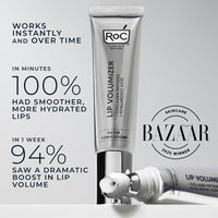 RoC Derm Correxion Lip Volumizer, tratamiento labial con ácido hialurónico y vitamina E, incluye crema suavizante de ojos