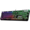 MSI Vigor GK71 Sonic RED AM Teclado mecánico RGB para juegos con interruptores rojos sónicos, 104 teclas, Micro USB