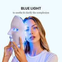 Mascarilla LED facial Luma Mask de Pure Daily Care con 7 colores, tecnología antienvejecimiento y ajuste de intensidad
