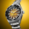 Citizen Reloj Promaster Dive automático de acero inoxidable, resist. al agua, fecha de día, para hombre, moderno amarillo