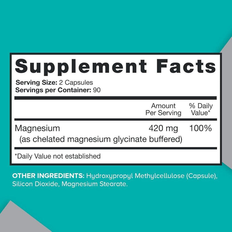 Qunol Cápsulas de magnesio 420 mg, 100% DV, alta absorción, extra fuerza, suplemento para salud ósea y muscular, 180 uds