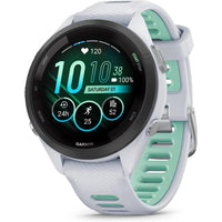 Garmin Forerunner 265S Music GPS Smartwatch Pantalla AMOLED Auriculares 42mm Blanco Piedra