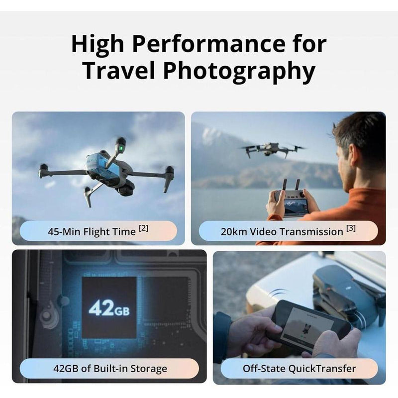 DJI Air 3S Combo Fly More con RC-N3 y cámara CMOS, video HDR 4K, detección de obstáculos y tres baterías incluidas