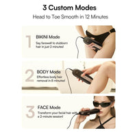 Dispositivo de depilación láser para mujeres y hombres INIA Fond, reducción de cabello de larga duración, resultados seguros en el hogar