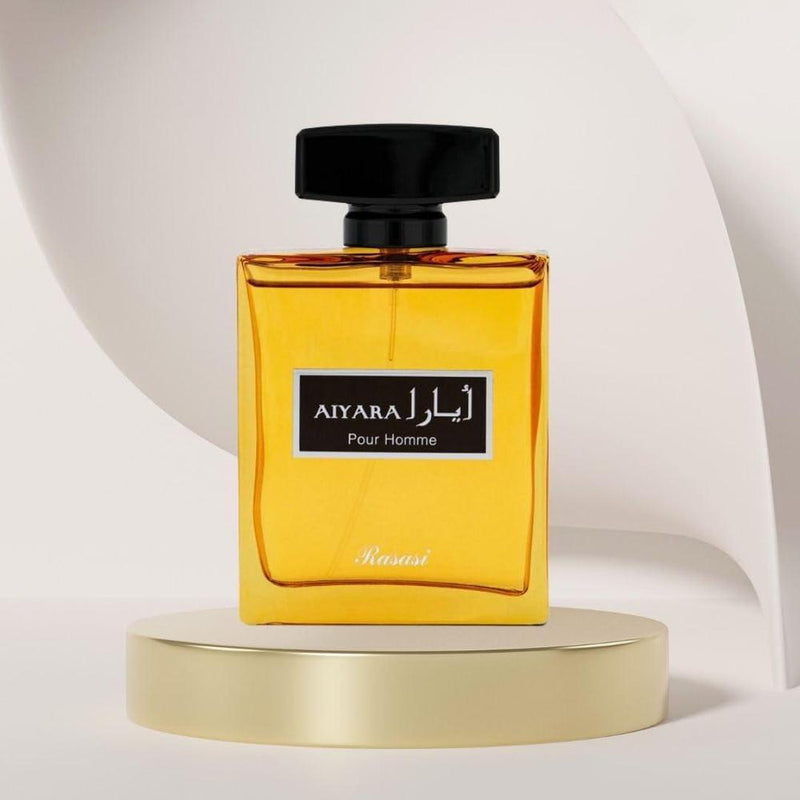 RASASI Aiyara Eau De Parfum - Perfume árabe para hombres, fragancia picante, amaderada y dulce, aroma cautivador